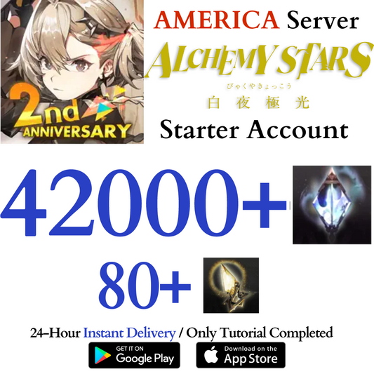 [AMERICA] 42000+ Gems Alchemy Stars: Aurora Blast Starter Reroll Account
