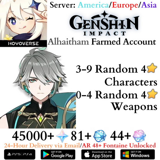 Genshin Impact Alhaitham Farmed Account