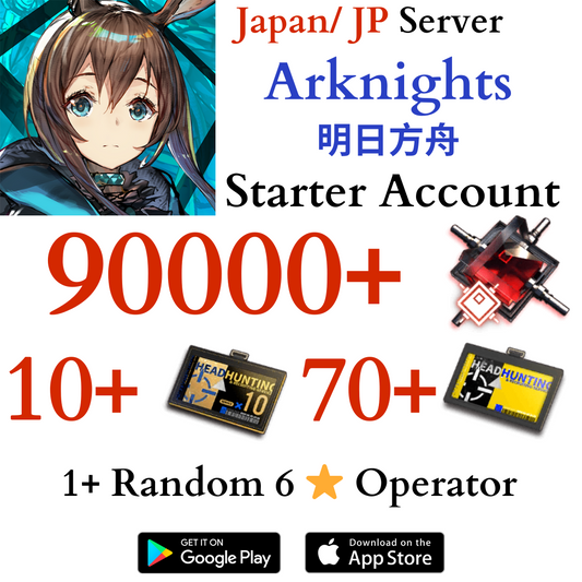 [JP] 90000+ Orundum Arknights Starter Reroll Account