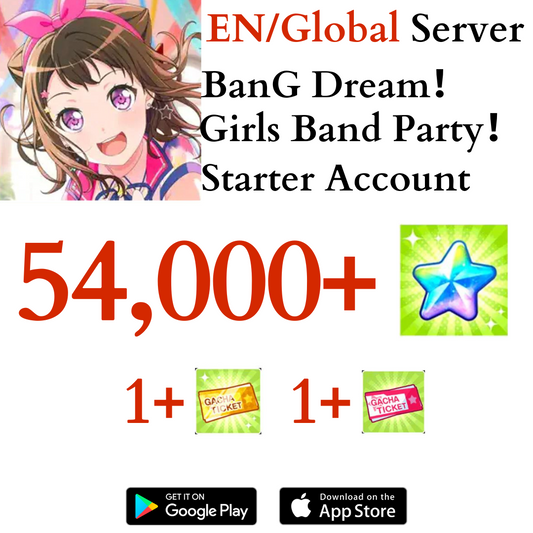 [JP] 54000+ Stars BanG Dream Girls Band Party Bandori Starter Reroll Account