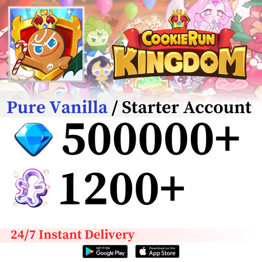 Cookie Run: Kingdom Starter Reroll Account [Pure Vanilla]
