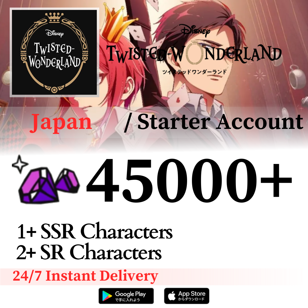 Disney Twisted-Wonderland Starter Reroll Account [JAPAN]