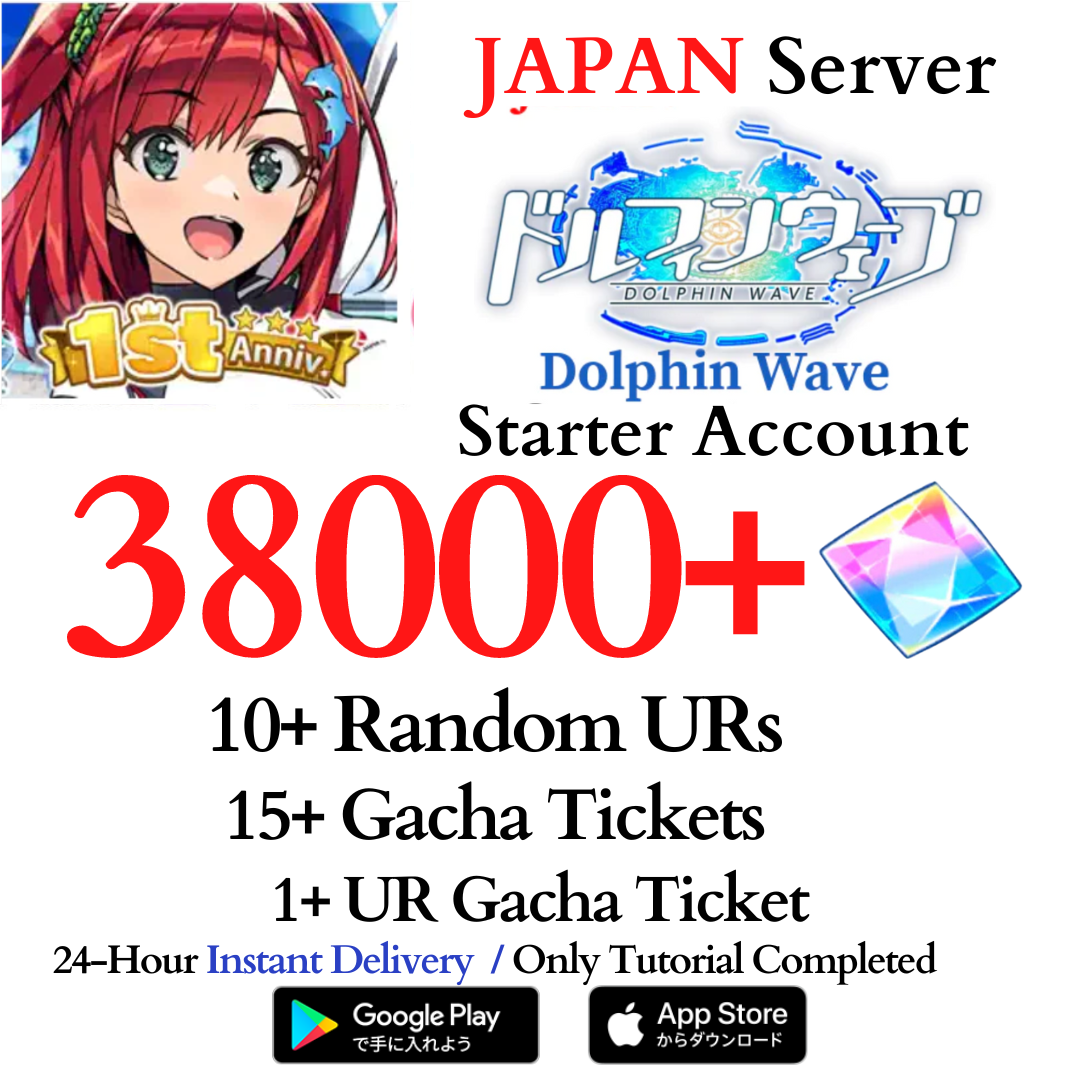 [JP] 38000+ Gems 7+ UR | Dolphin Wave Reroll Starter Account