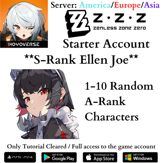 Buy Zenless Zone Zero Ellen Joe Starter Account