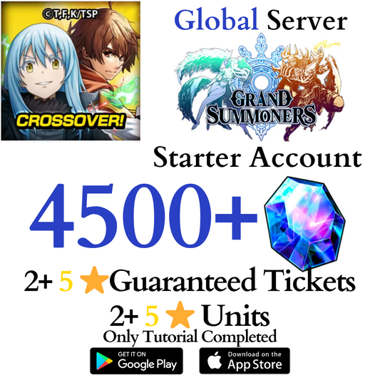 [GLOBAL] 4500+ Crystals Grand Summoners Starter Reroll Fresh Account