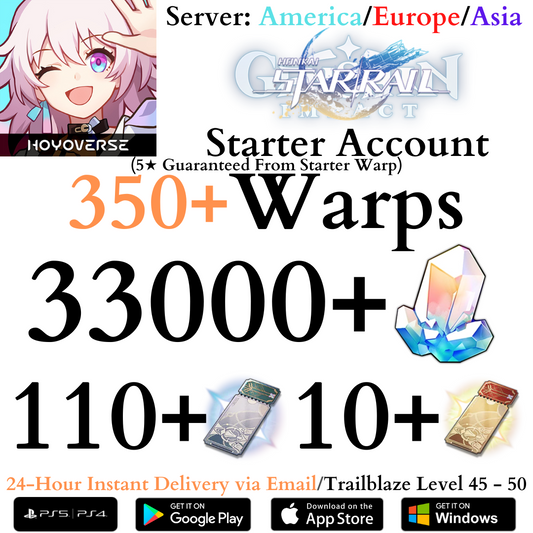 Honkai: Star Rail Starter Reroll Account