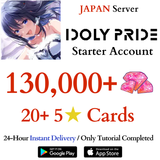 [JP] 130000+ Gems, 15+ 5⭐ | Idoly Pride Starter Reroll Account