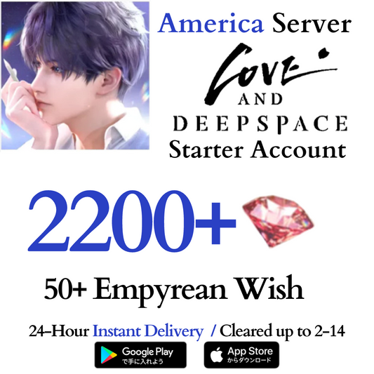 [Global - America Server] 2200+ Diamonds | Love and Deepspace Reroll Account
