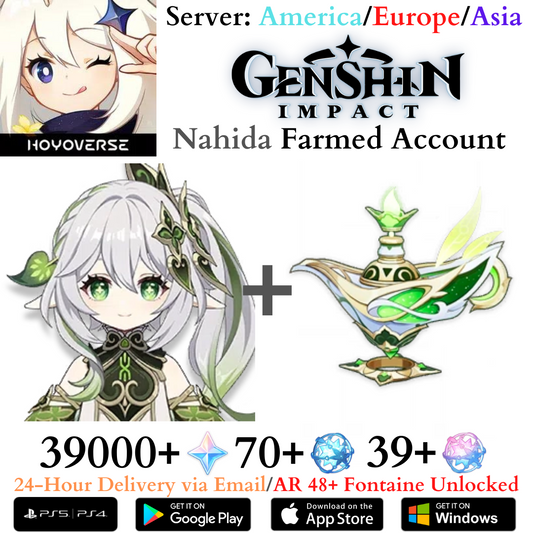 Nahida Signature Weapon A Thousand Floating Dreams Genshin Impact Primogems Fates Farmed Starter Reroll Account