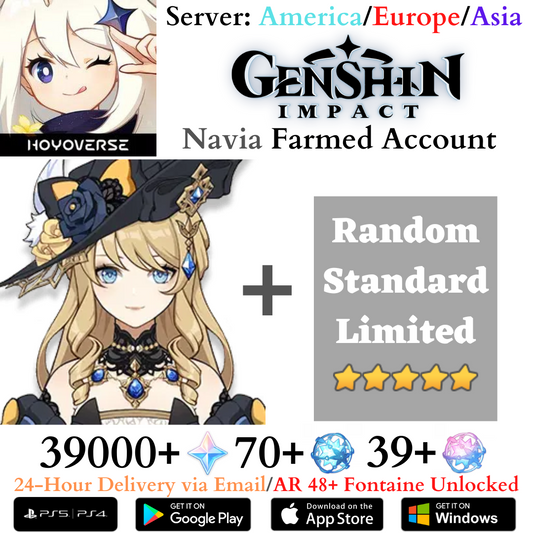 Navia Combo Genshin Impact Primogems Fates Farmed Starter Reroll Account