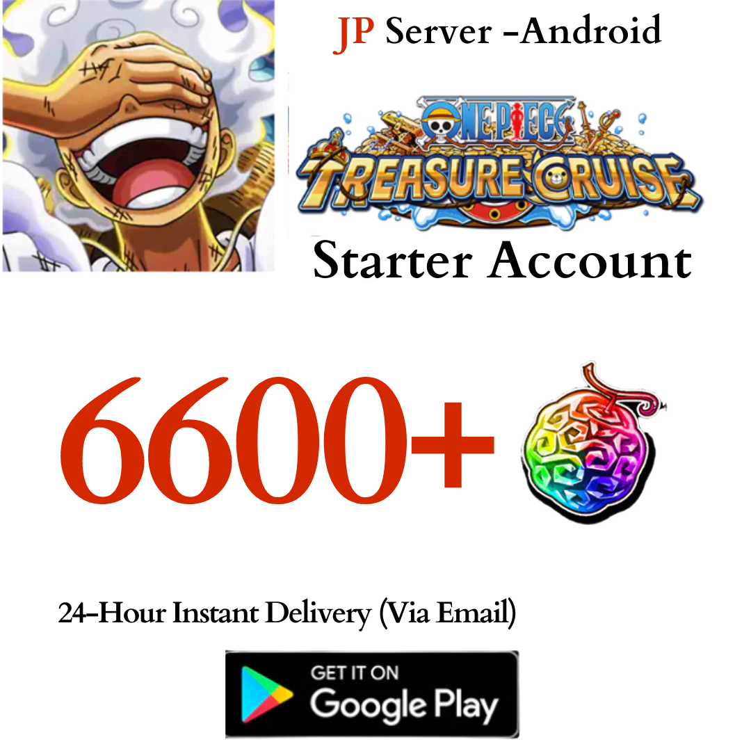 [JP - Android] 6600+ Gems ONE PIECE Treasure Cruise Starter Reroll Account