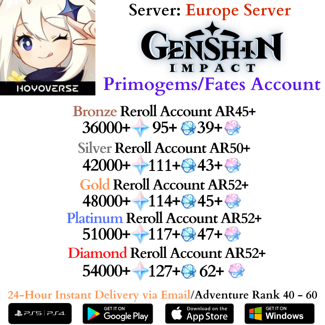 Genshin Impact Starter Account