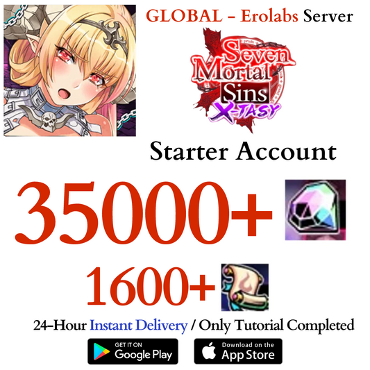 [GLOBAL - EroLabs] 35000+ Gems | Seven Mortal Sins X-TASY Starter Reroll Account