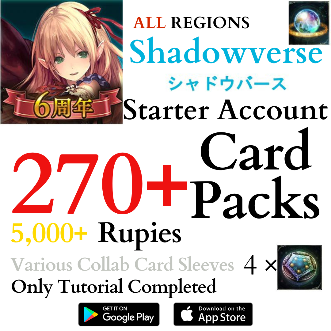 [GLOBAL] 270+ Card Packs | Shadowverse CCG Starter Account