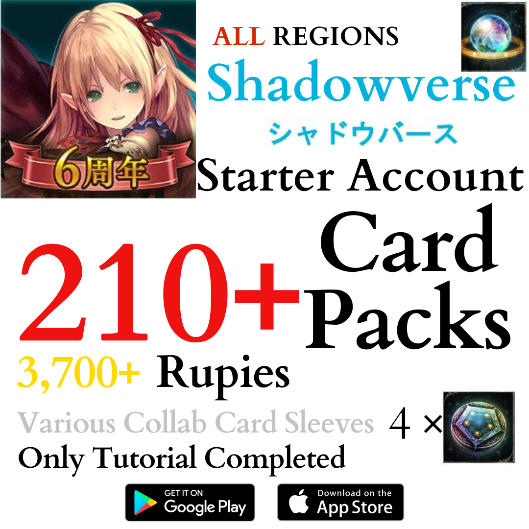 [GLOBAL] 210+ Card Packs | Shadowverse CCG Starter Account