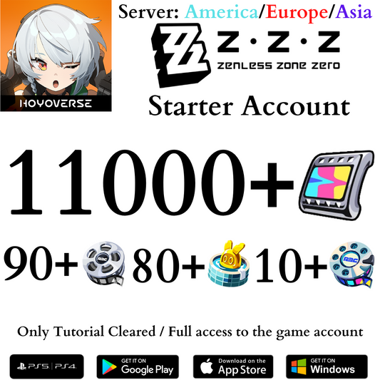 [AMERICA/EUROPE/ASIA] Zenless Zone Zero Starter Reroll Account